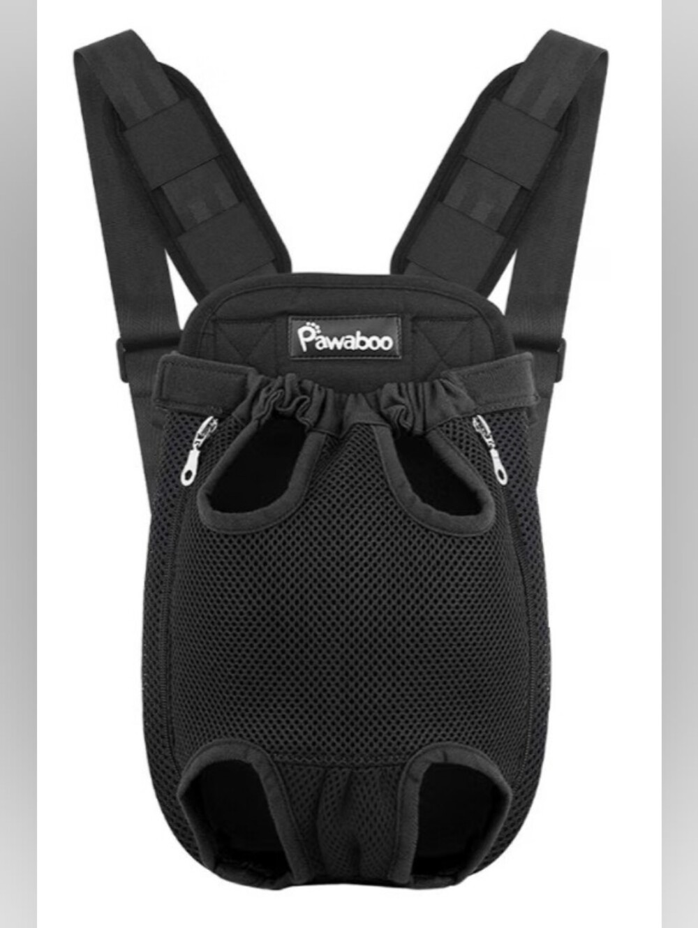 Pawaboo Black Front-Carrier For Small Pet Size S